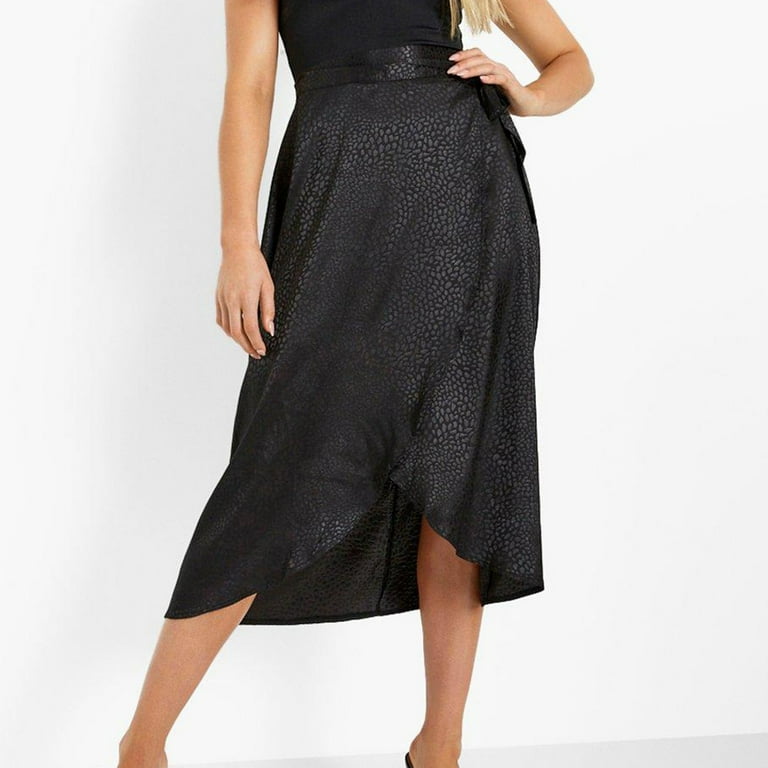 Clearance Sale Skirts for Women Printing Leopard Pattern Lace Satin Women s Lace Up Dress High Waist Leopard Print Satin Temperament Skirt Midi Fit