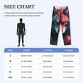 thumbnail image 4 of Sikiie Red Flame Wolf Head Mens Pajama Pants Sleep & Lounge Pants, PJ Bottoms With elastic waistb and Pockets Large, 4 of 6