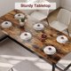 thumbnail image 4 of Mesa industrial para comedor 6-8 personas, 70.87"L x 29.53"W x 29.53"H, marrón rústico, 4 of 7