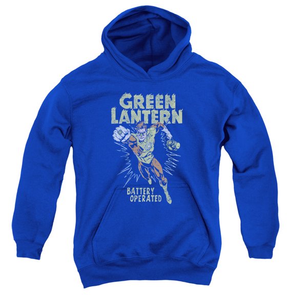 Green Lantern - Fully Charged - Youth Hooded Sweatshirt - Small