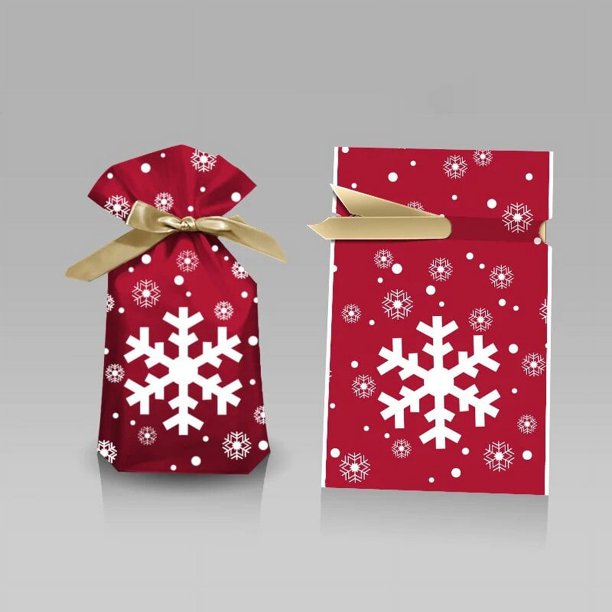 Bolsa de regalo de Papá Noel, decoración navideña para el hogar, copo de nieve, portabebés, Año Nuevo, 2022