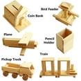 thumbnail image 7 of Kraftic Woodworking Building Kit for Kids and Adults, with 6 Educational Arts and Crafts DIY Carpentry Construction Wood Model Kit Toy Projects for Boys and Girls, 7 of 7