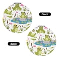thumbnail image 2 of Easygdp Cartoon Frogs Travel Makeup Mirror, 2X Magnifying Mirror 2-Sided Travel Essential Mirror, Magnetic Portable Mirror-Round Shape, 2 of 9