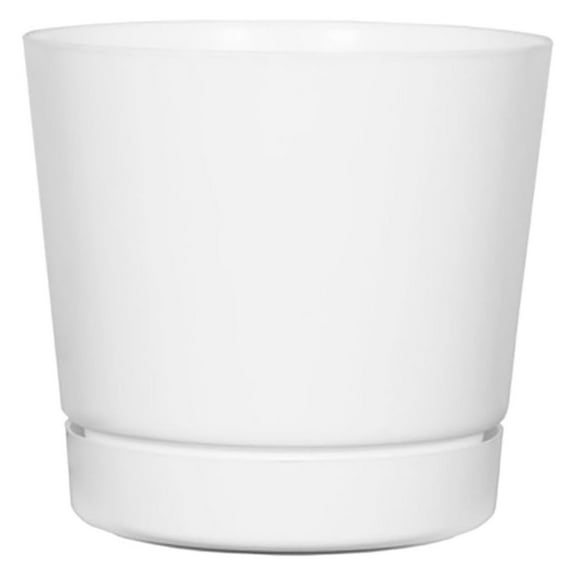 Novelty Full Depth Cylinder Pot, Glossy White, 12-Inch (10122)