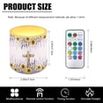thumbnail image 7 of Kuiaobaty 4 Pieces Flickering Flameless LED Lights Candles Battery Powered LED Candles for Valentine Party Wedding Birthday Party Outdoor with Remote Cross Sunflower Lavender Flower Pattern, 7 of 7