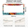 thumbnail image 4 of GZHJMY Colorful Palm Leaves License Plate Frames Set of 2, Universal Aluminum License Plate Holders 2 Holes Car Tag Frames Automotive Exterior Accessories with Screw Caps Decorative, 4 of 7