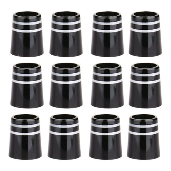12Pcs Durable Golf Ferrules for Taper Wedge Size .355 End Caps Black