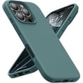 thumbnail image 1 of KOMI Designed for iPhone 16 Pro Max Case,Shockproof Liquid Silicone Protective Phone Case with Soft Anti-Scratch Microfiber Lining Ultra Slim Drop Protection Phone Cover 6.9 inch Forest Green, 1 of 5