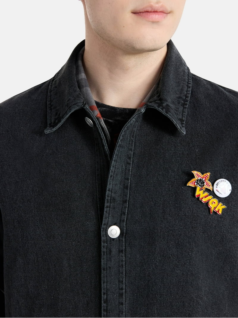 Netflix Stranger Things Washed Cotton Denim Jacket from No