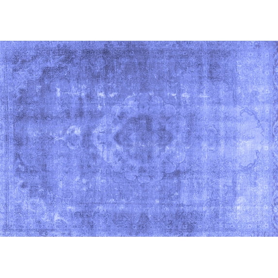Ahgly Company Indoor Rectangle Persian Blue Traditional Area Rugs, 8' x 10'