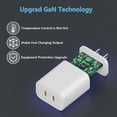 thumbnail image 2 of USB C Charger Block,36W Dual Port GaN Fast Charge Brick,2Pack Double Type C Charging Port Plug Cube Compatible with iPad iPhone 15 14 13 Pixel Samsung Galaxy Android iWatch and More, White, 2 of 6