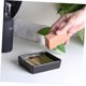 thumbnail image 4 of Caja de jabón, accesorio de baño, jabonera, placa de golpe para puerta, plato para escurrir jabón, bandeja de accesorios, soporte de Metal, toallas de baño negras, jabón, 4 of 5
