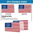 thumbnail image 2 of American 250th Anniversary Flag, Double Sided, 1776-2026, Brass Eyelets, 3x5 Feet, 2 of 6