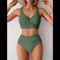 thumbnail image 4 of Conjunto de Bikini con Falda de Baño para Mujer, Verde , Talla XL, 4 of 7