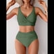thumbnail image 4 of Conjunto de Bikini con Falda de Baño para Mujer, Verde , Talla XL, 4 of 7