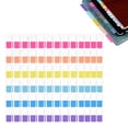 thumbnail image 1 of 5 Pack Sticky Index Tabs, LQIDESHIP Fluorescent Index Tab Stickers, Transparent Marker Tabs, Writable Page Notes for Reading Notes, Books and Classify Files(Small), 1 of 5