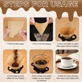 thumbnail image 3 of #1 Coffee Filters, 200 Count Disposable Natural Brown Paper Filters, V‑Cone for V60 Pour Over and Drip Coffee Makers, 1–2 Cup, Eco-Friendly, Suitable for Home and Coffee Shop Use, 3 of 9