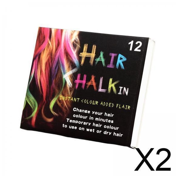 Tizas Temporales para el Cabello,Tizas Temporales para el Cabello Color 12 Colores Maquillaje DIY,Tinte para el Cabello Lavable Tinte de Tiza para el Cabello Regalos de Cumpleaños Niñas