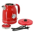 thumbnail image 2 of MegaChef 1.7 Liter Electric Tea Kettle and 2 Slice Toaster Combo in Red, 2 of 7
