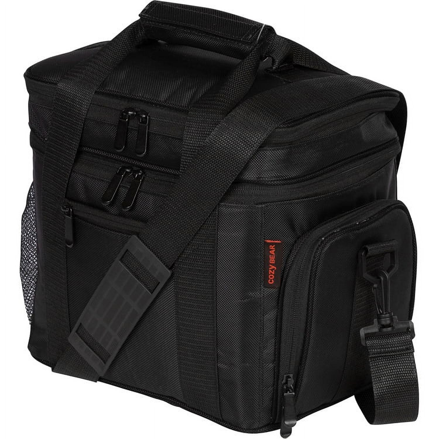 Cozy Bear Insulated Cooler Lunch Bag Multiple Large Storage Pockets 1680D Oxford Polyester Lunch