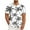 White, variant on DJDLJWCJ Mens Hawaiian Shirt Relaxed Fit Summer Beach Open Front Vacation Short Sleeve Button Up Summer Tee White 3XL