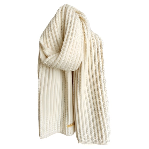 TELOLY Womens Winter Scarf, Cold Weather Chunky Knit Scarf, Warm Thick Scarf and Cold Weather Snow Gear