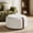 Beige, variant on Noble House 29" Round Mobile Storage Ottoman with Dual Reversible Lids and Wheels, Boucle Upholstered Footrest, Beigr