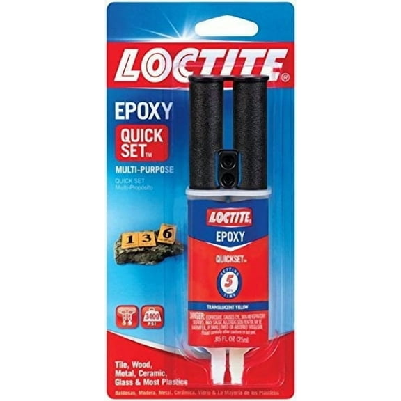 Loctite 1395391-8 Epoxy Quick Set, 0.85 fl. oz. Syringes Case of 8