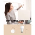 thumbnail image 6 of Smart Wi-Fi LED Light Bulb A21 9.5W (60W Equiv.) Multicolor and Whites Dimmable Works with Apple HomeKit (iOS 13+) Alexa Google Assistant No Hub Required 2.4GHz SmartGlow (2 Pack), 6 of 6