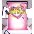 thumbnail image 1 of ABPHQTO Fondos de fotografía de 150x220cm, globo rosa, corazón de amor, celebración de bebé, fiesta de cumpleaños, fondos de fotografía, accesorios de estudio, 1 of 3