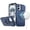 Navy Blue, variant on For iPhone 16 6.1 inch Trendy Full Coverage with Camera Window [Magnetic Circle] with Rotational Ring Stand Hybrid Case - Navy Blue