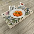thumbnail image 2 of Ambesonne Floral Eucalyptus Place Mats Set of 4, Colorful Blossomy, Standard Size, Champagne and Multicolor, 2 of 5