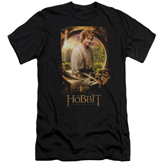 The Hobbit - Bilbo Poster - Slim Fit Short Sleeve Shirt - XX-Large