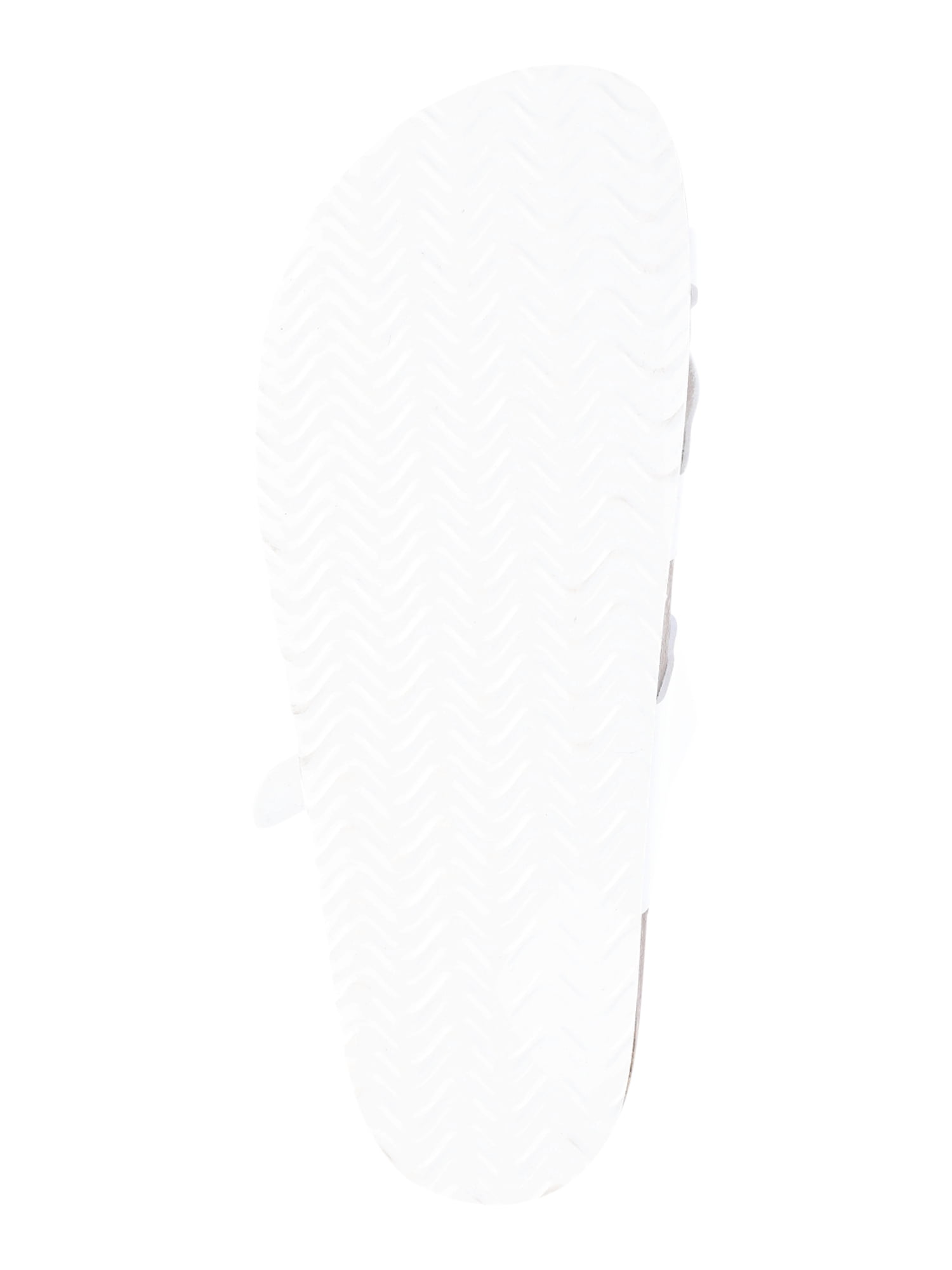 Time and Tru Women's Asymmetric Strap Footbed Sandals, Wide Width Available