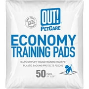 Out! Economy Training Pads, 50ct