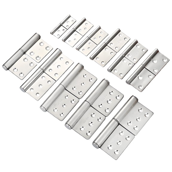 Stainless Steel Flag Hinge – Thickened Silent Fire Door Detachable Hinge, Removable Bearing Door Hinges, Heavy-Duty & Durable Hardware