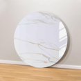 thumbnail image 1 of 85cm/33inch Lazy Susan for Table Top, Large Lazy Susan Organizer, Rotating Tray for Dining Table, Kitchen and Dining Spinning Rotating Food Server Party Centerpieces, Glossy Gray Gold, 1 of 8