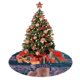 thumbnail image 4 of Falda para árbol de Navidad TA-Yi-Or, suave y divertida, collar para árbol de Navidad, decoración navideña de estilo rústico, 30", 4 of 4