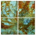 thumbnail image 1 of All My Walls Ice Map by Marina Rehrmann 4 Piece Painting Set, 1 of 1