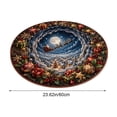 thumbnail image 3 of 3D Illusion Christmas Doormat – 23.62in Round Non-Slip Polyester Mat, Absorbent & Easy Clean, for Front Door Kitchen Bathroom Holiday Decor, 3 of 6