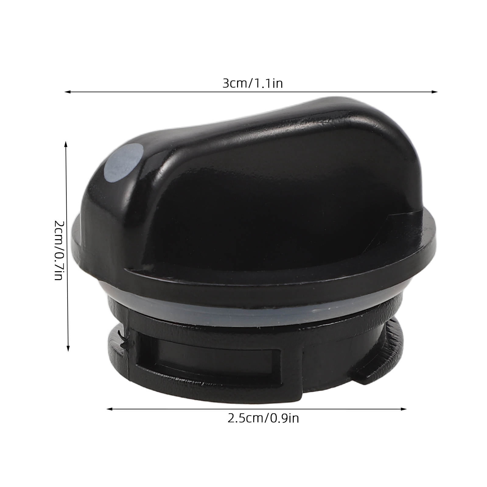 OULII Heat-Resistant Steam Mop Tank Cap, Black Plastic