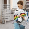 thumbnail image 4 of Fotbe Panda with Sun glasses Pattern Car Seat Covers for Babies, Nursing Breastfeeding Cover Infant Carseat Canopy, Soft Stretchy Carrier Cover, 4 of 9