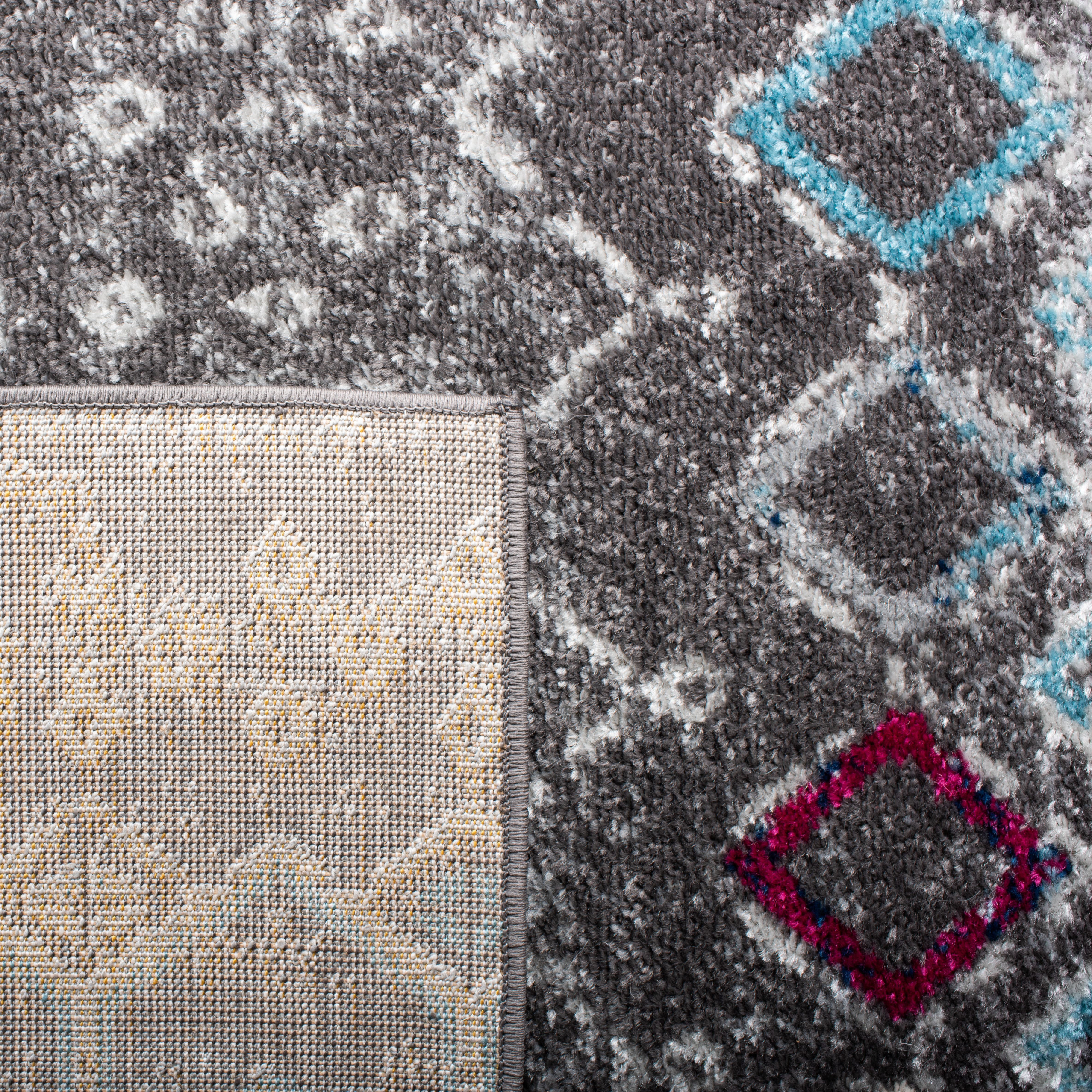 Safavieh Amsterdam Gladwin Geometric Area Rug, Dark Grey/Ivory, 2'3" x 4'