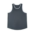 thumbnail image 2 of Xunlbb Mens Shirts Workout Tank Tops for Men's Solid Color Casual Fitness Sport Permeability Round Neck Tank Top, Size M-3XL, 2 of 5