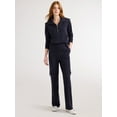 thumbnail image 3 of Free Assembly Women's and Women's Plus Wide Leg Knit Cargo Pants, 30” Inseam, Sizes XS-4X, 3 of 6