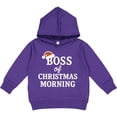 thumbnail image 2 of Inktastic Boss of Christmas Morning Holiday Toddler Hoodie, 2 of 4