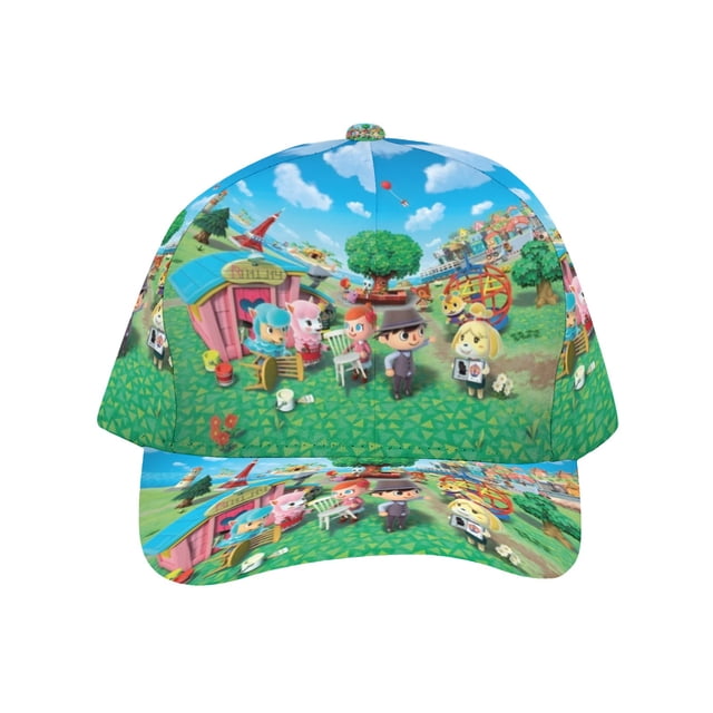 Animal Crossing Gorra de Béisbol para Hombres, Mujeres y Niños, Gorra Clásica de Visera Plana, Gorra Hip Hop Trucker, Snapback Ajustable