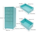 thumbnail image 6 of DENEST Metal File Storage Cabinet Storage Cabinet 5-Drawer Storage Cabinet with Wheels, 6 of 23