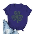 thumbnail image 3 of Hauts à Manches Courtes pour Femmes Mode Femmes T-shirt à Manches Courtes Imprimé de la Saint-Patrick Hauts Graphiques Fantaisie, 3 of 3