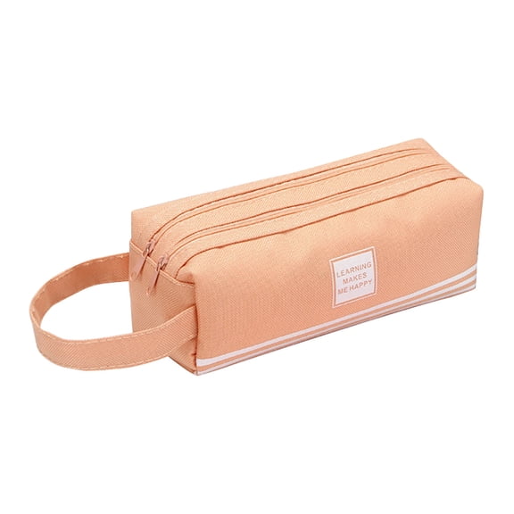 Large Cosmetic Pencil Pouch Student Stationery Bag Organizer Portable -Function Travel Makeup Holder